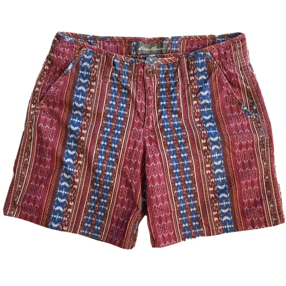 Y2K Btg EDDIE BAUER Size 2 Women’s Printed Shorts, 31” Waist •E1186/5599•